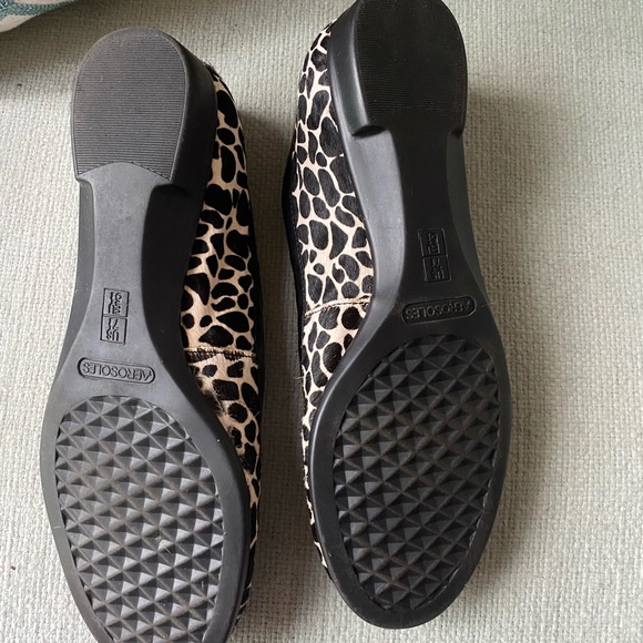 Aerosoles Animal Print Calf Hair & Patent Ballet Flats - Picture 8 of 10